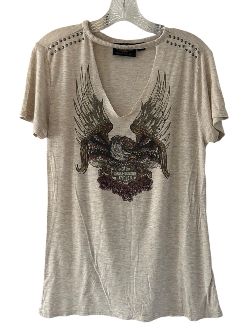 Harley-Davidson Genuine Motorclothes Women’s S Distressed Graphic Embellished